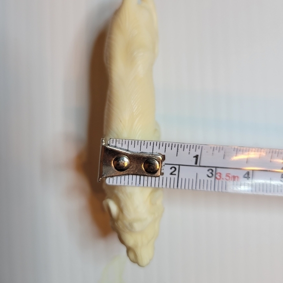 Vintage Rare carved lion  body figurine statue collectors piece - Picture 7 of 8